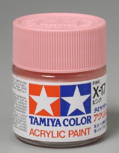  TAMIYA 壓克力系水性漆 23ml 亮光粉紅色 X
